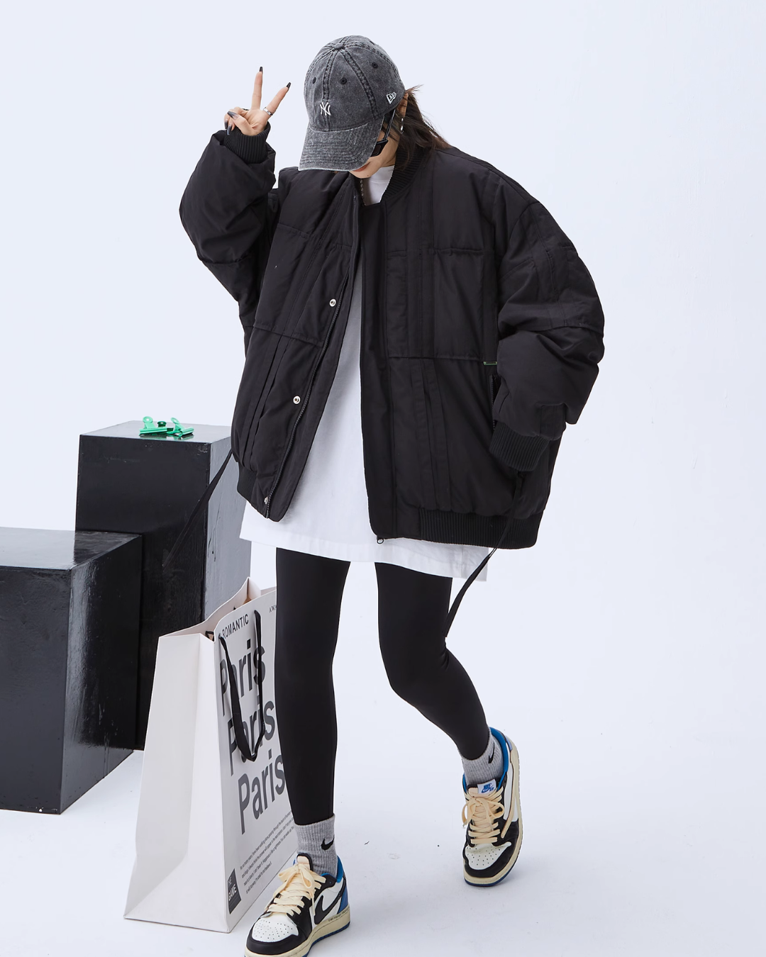 Cloud Oversized Bomber Jacket