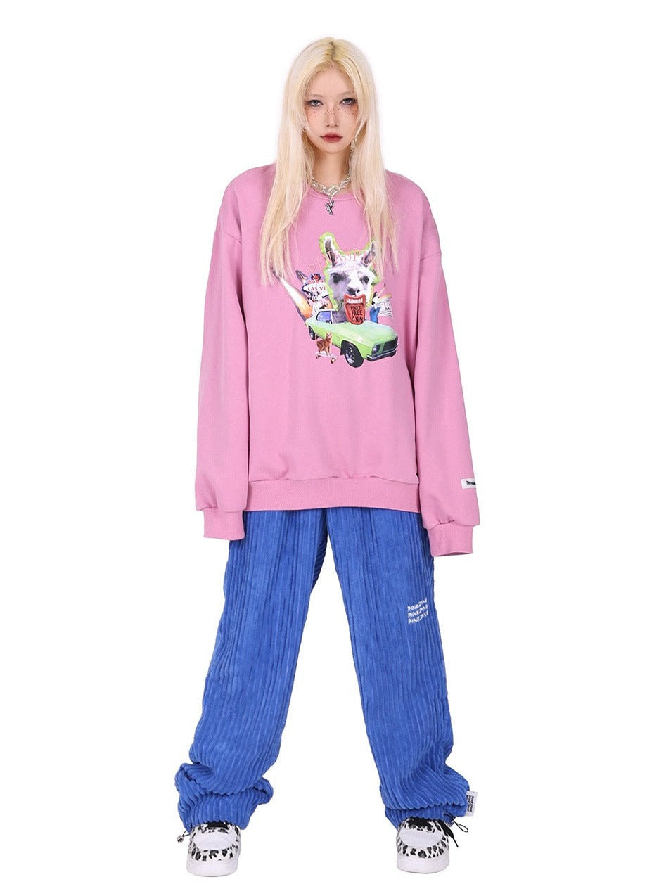 PINKSPINK Punk Panda Graphic Sweatshirt