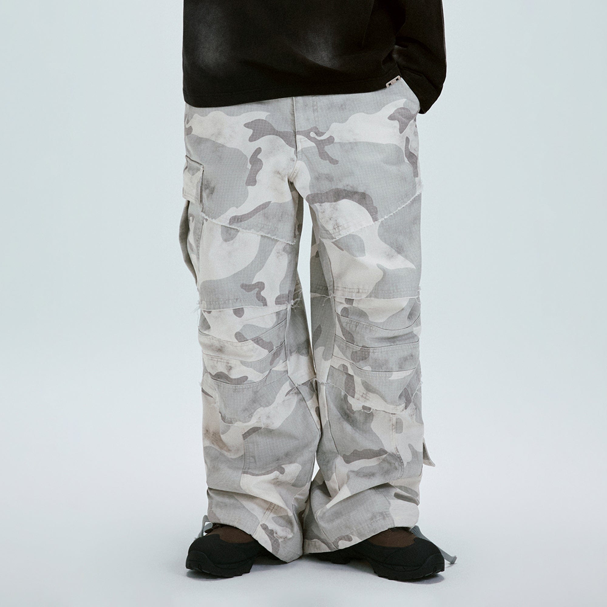 Pantalones de carga de camuflaje ártico