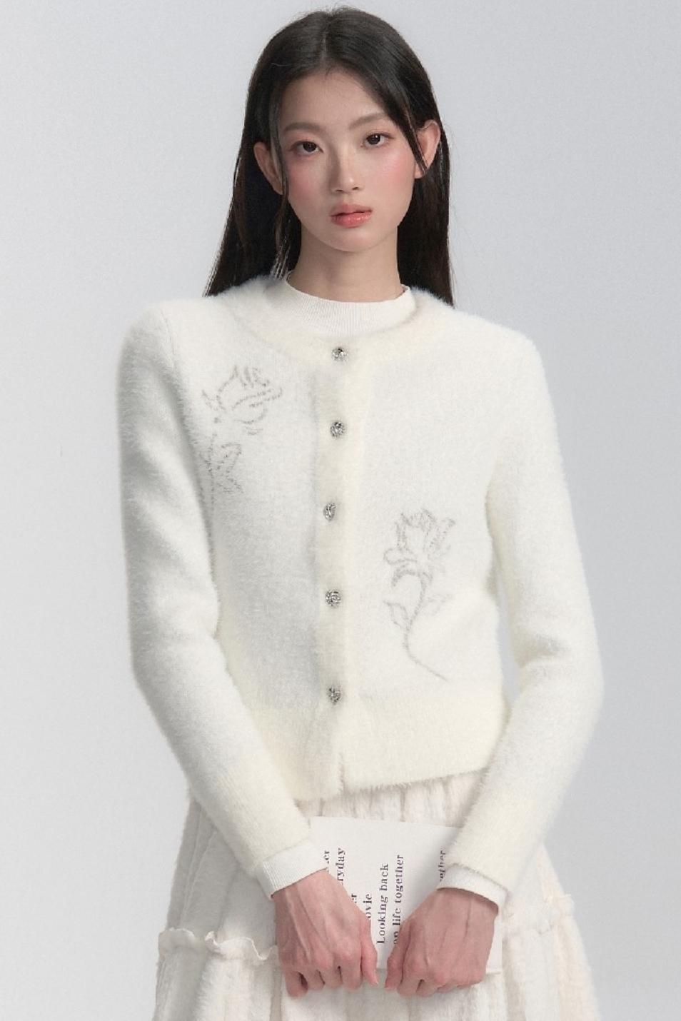 Angelic Pearl Button Cardigan