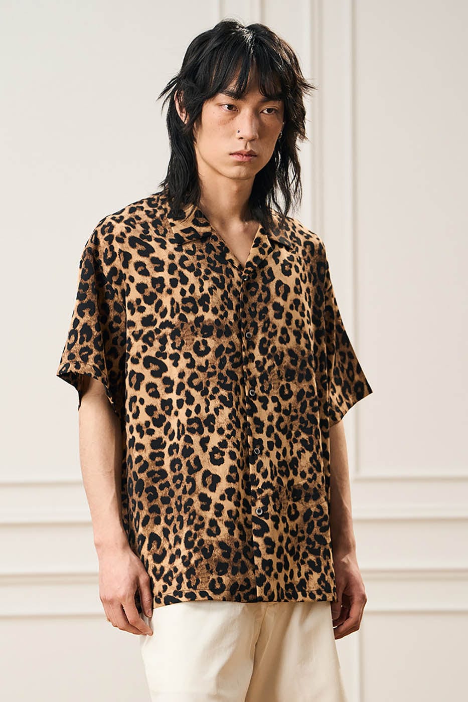 Leopard Print Resort Shirt