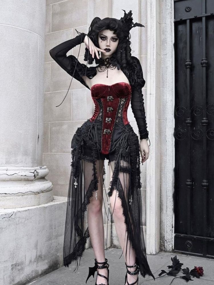 Velvet Lace Steampunk Corset