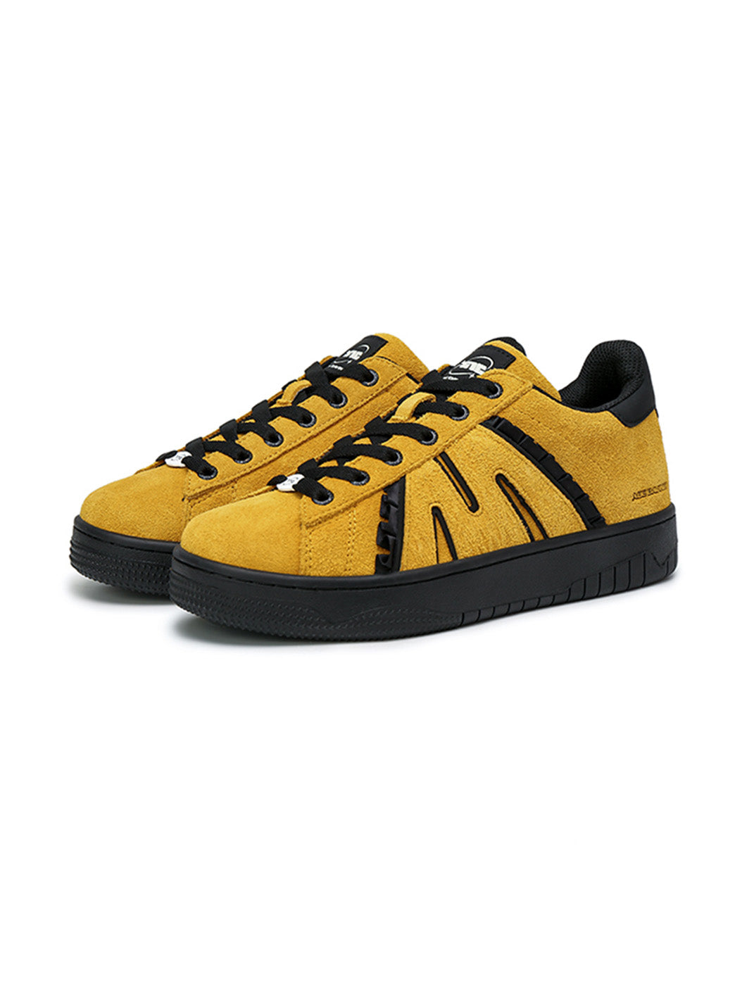 Suede Platform Sneakers with 3 Interchangeable Laces