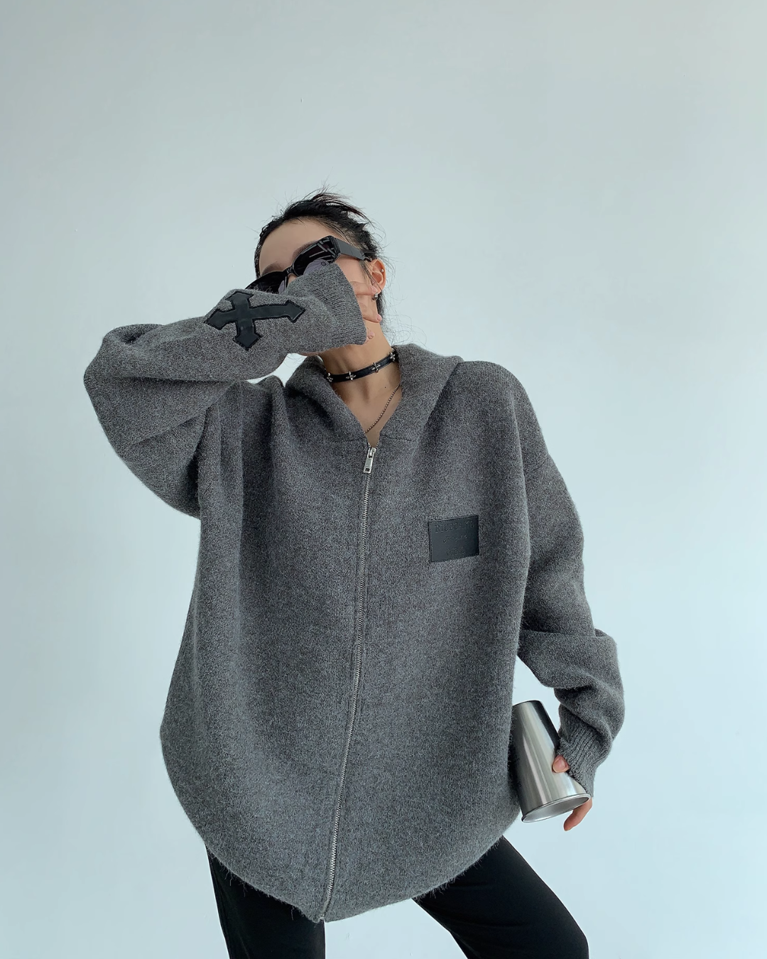 Halo Cross-Zip Hoodie