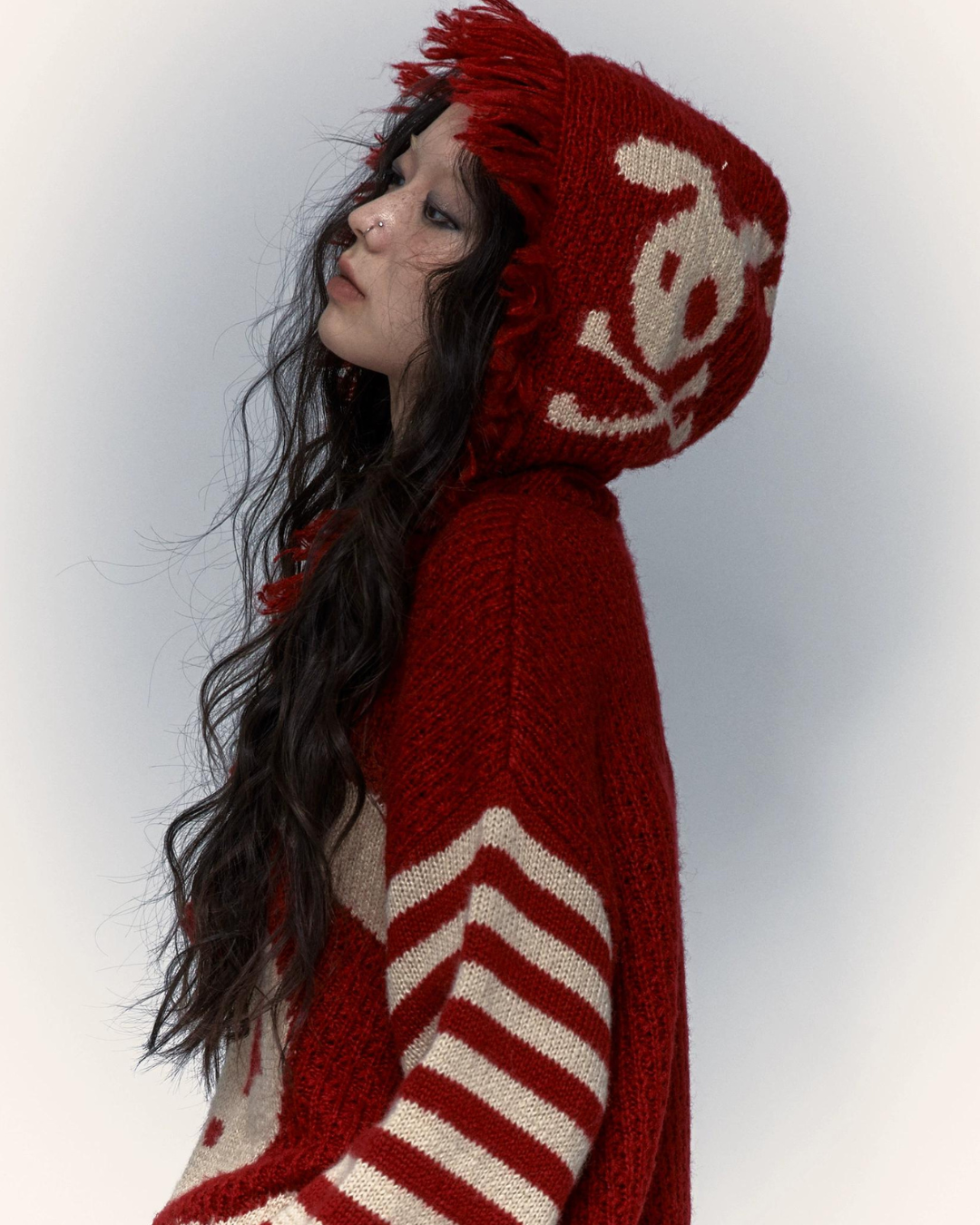 Skeleton Rabbit Knit Sweater