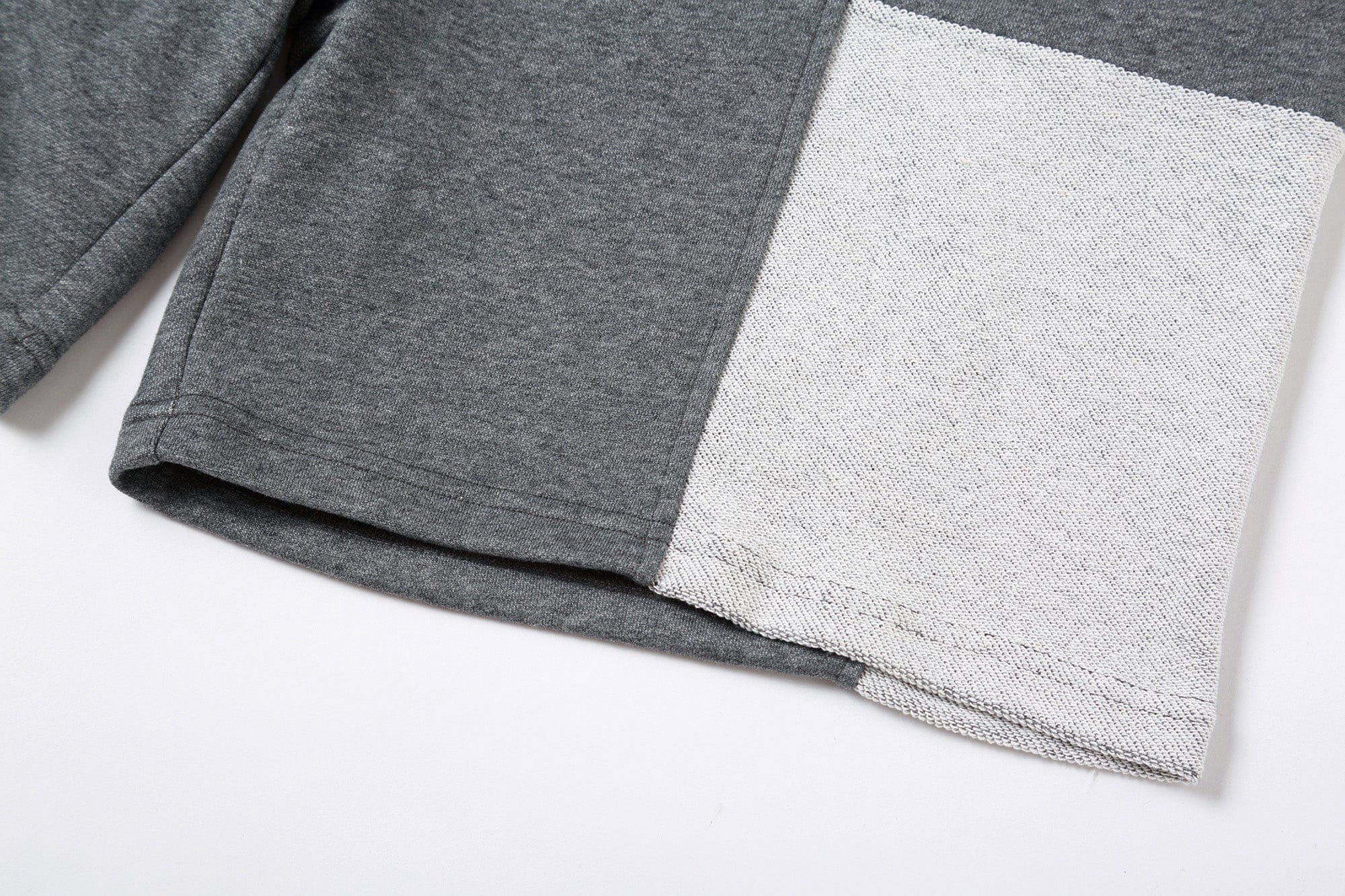 Patchwork Drawstring Shorts with Extra Long Rope Ties