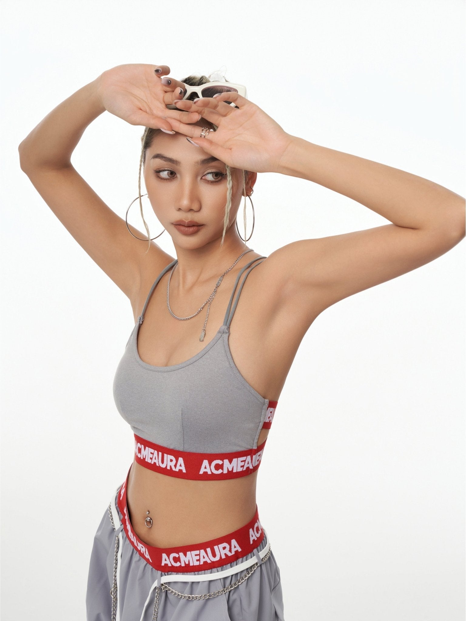 ACMEAURA Logo Band Sports Bra