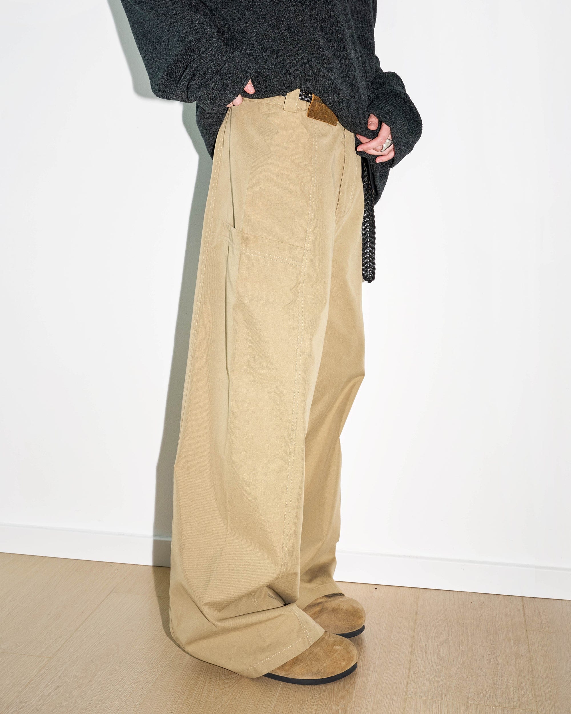 Wide Leg Khaki Pants