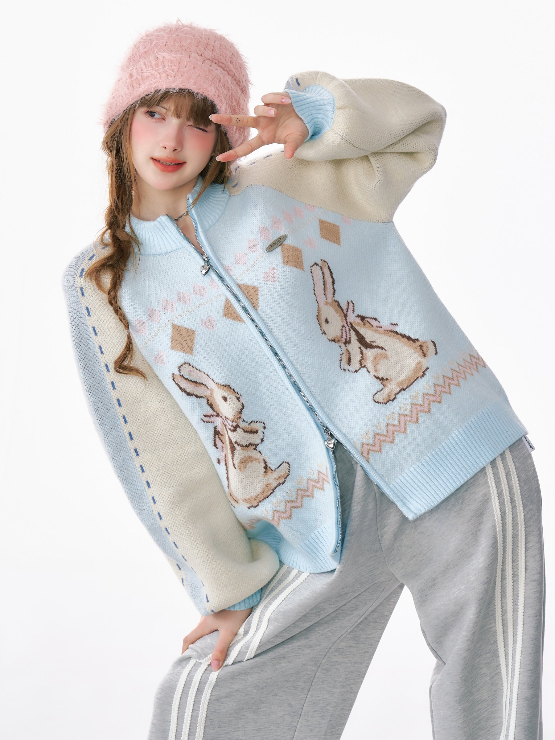 Bunny Fair Isle Cardigan