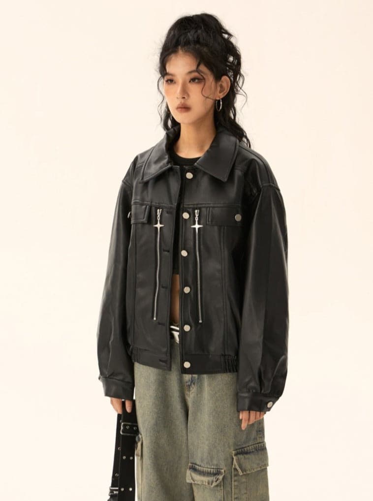 Premium American Leather Jacket - chiclara