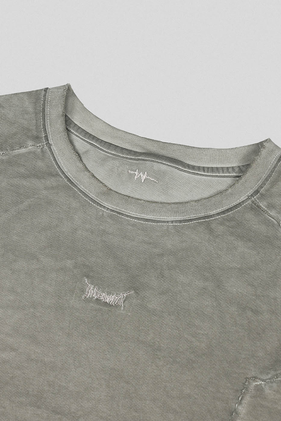 Washed Structured Grey T-Shirt