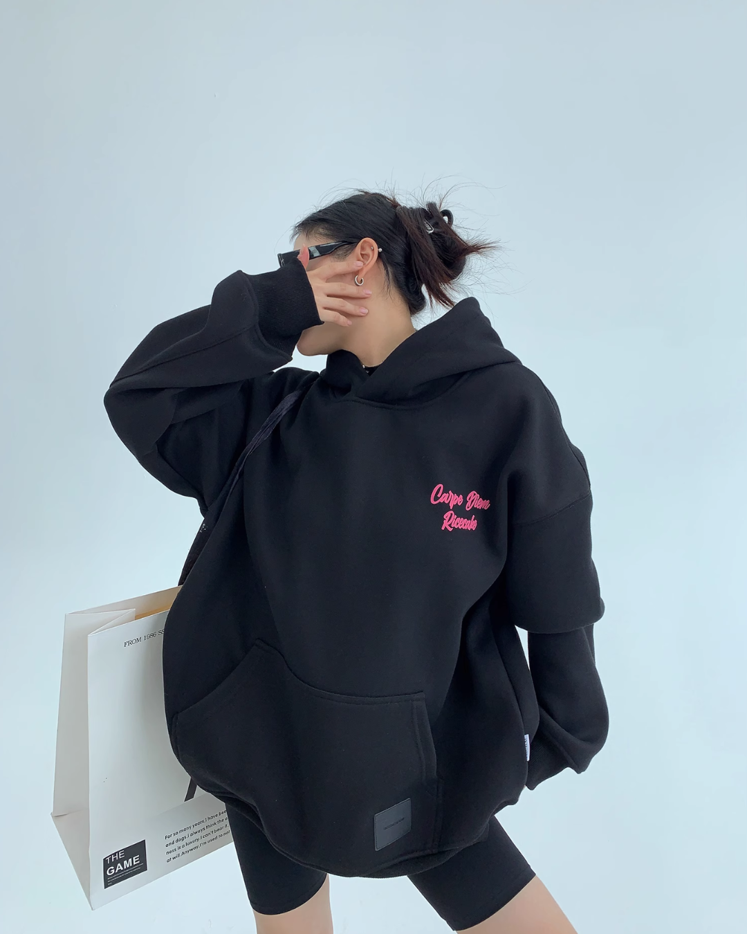 Pink Carpe Diem Script Hoodie