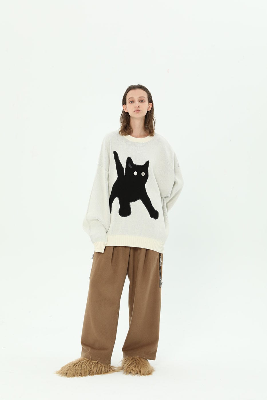 Cat Graphic Sweater