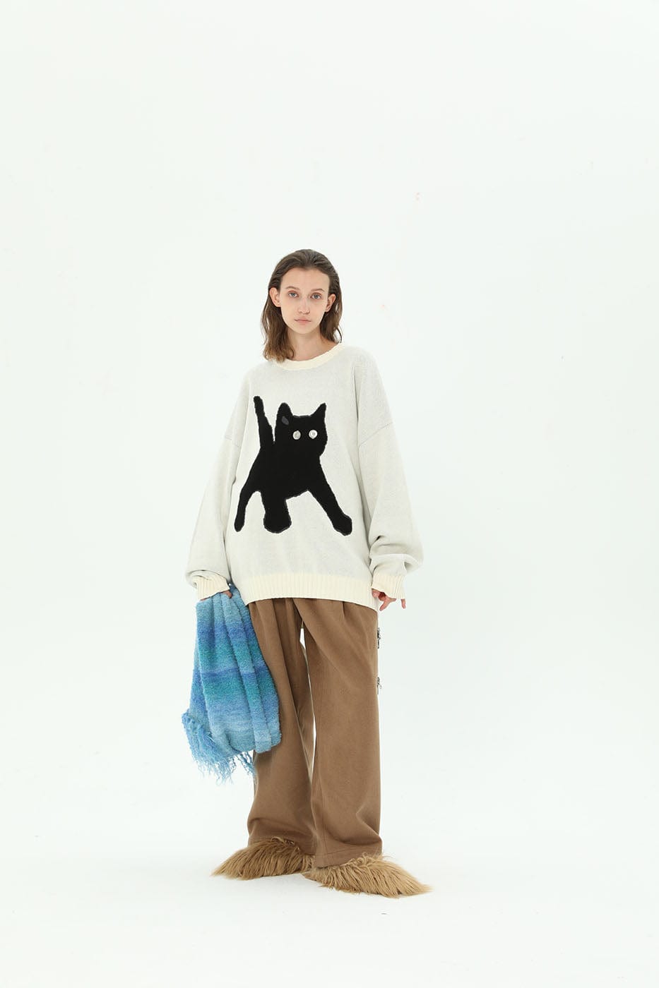 Cat Graphic Sweater