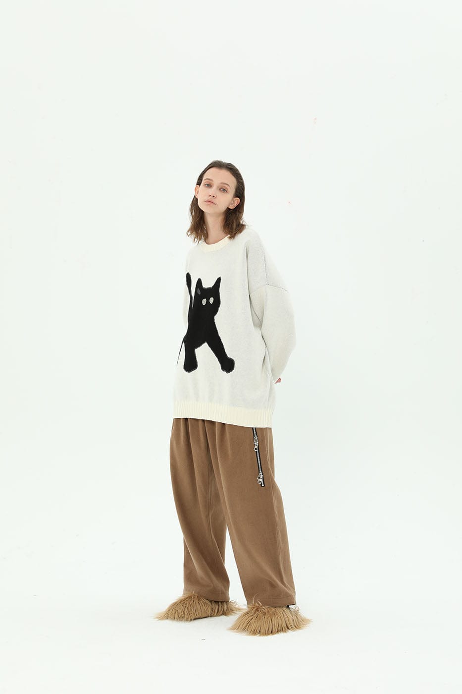 Cat Graphic Sweater