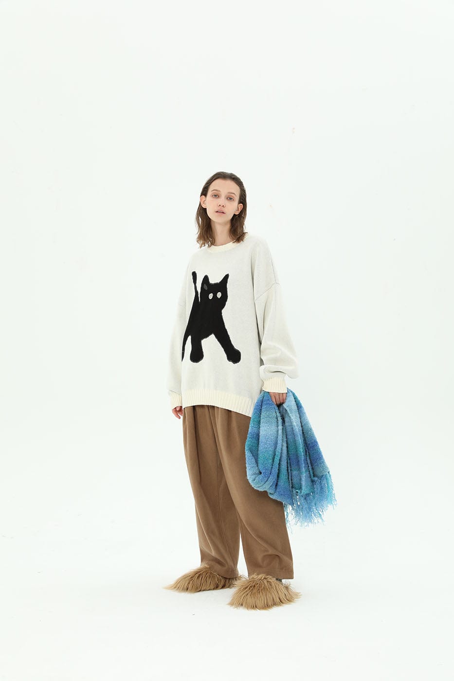 Cat Graphic Sweater