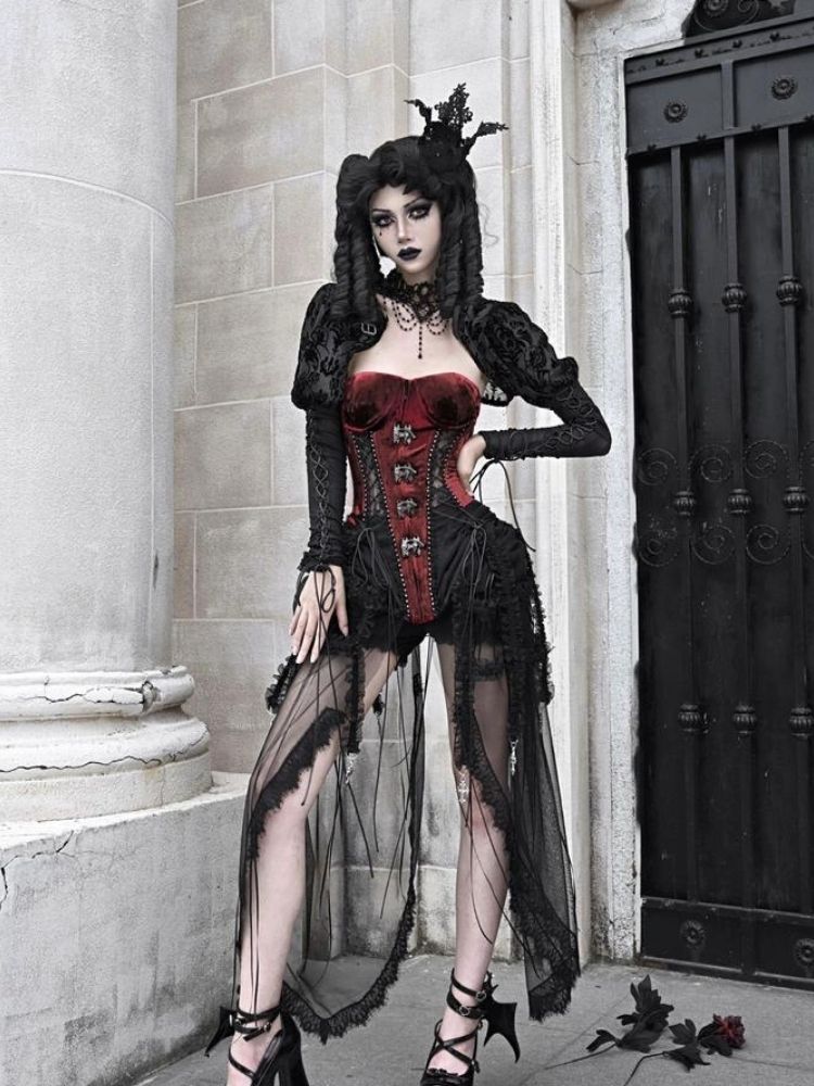 Velvet Lace Steampunk Corset