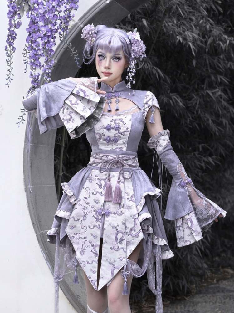 Bell-Shaped Lace Decorative Sleeves