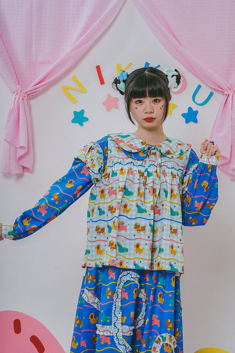 Kawaii Ruffle Sleeveless Top