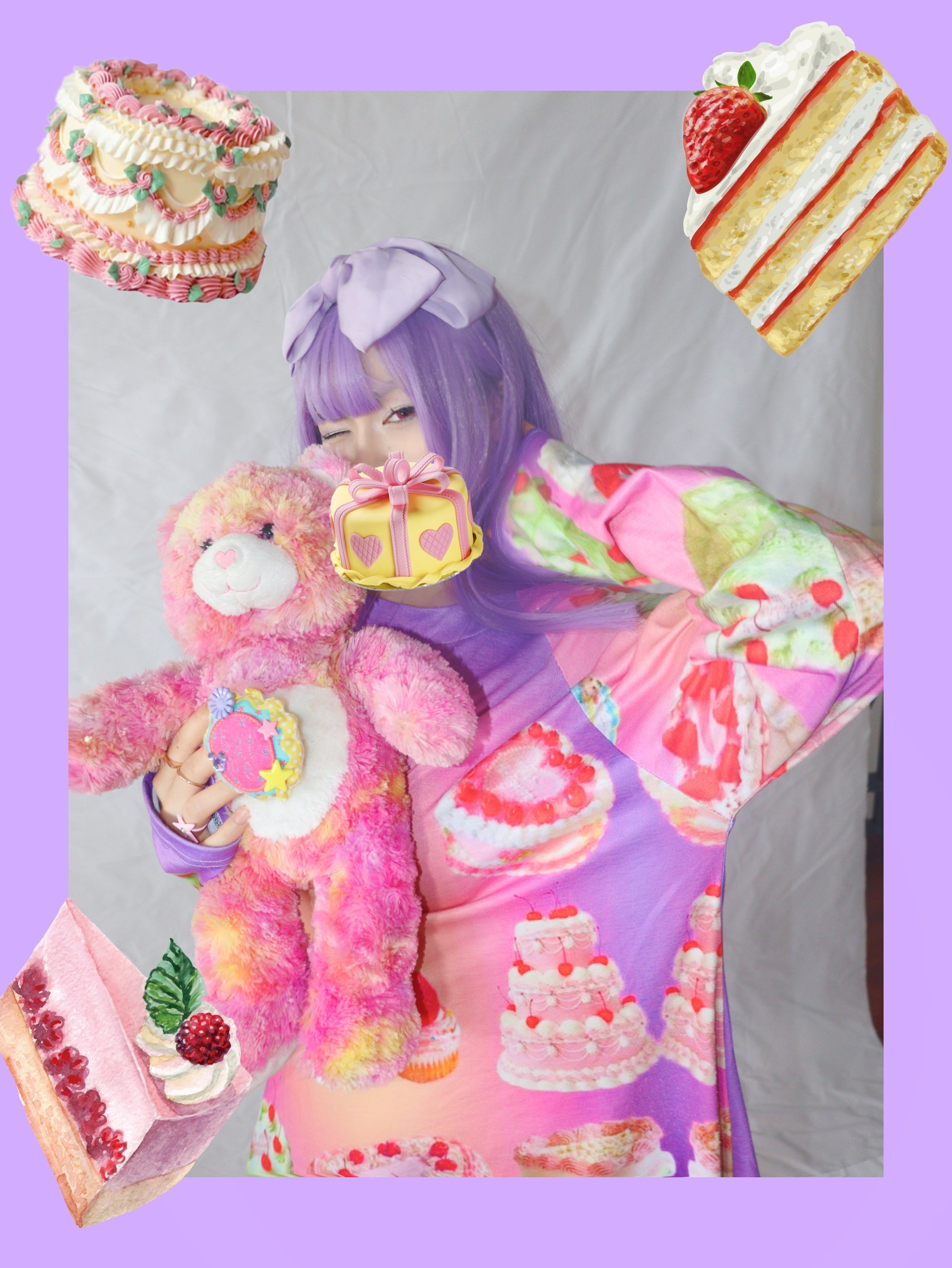 Sweet Matcha Macaron Oversized Sweater Dress