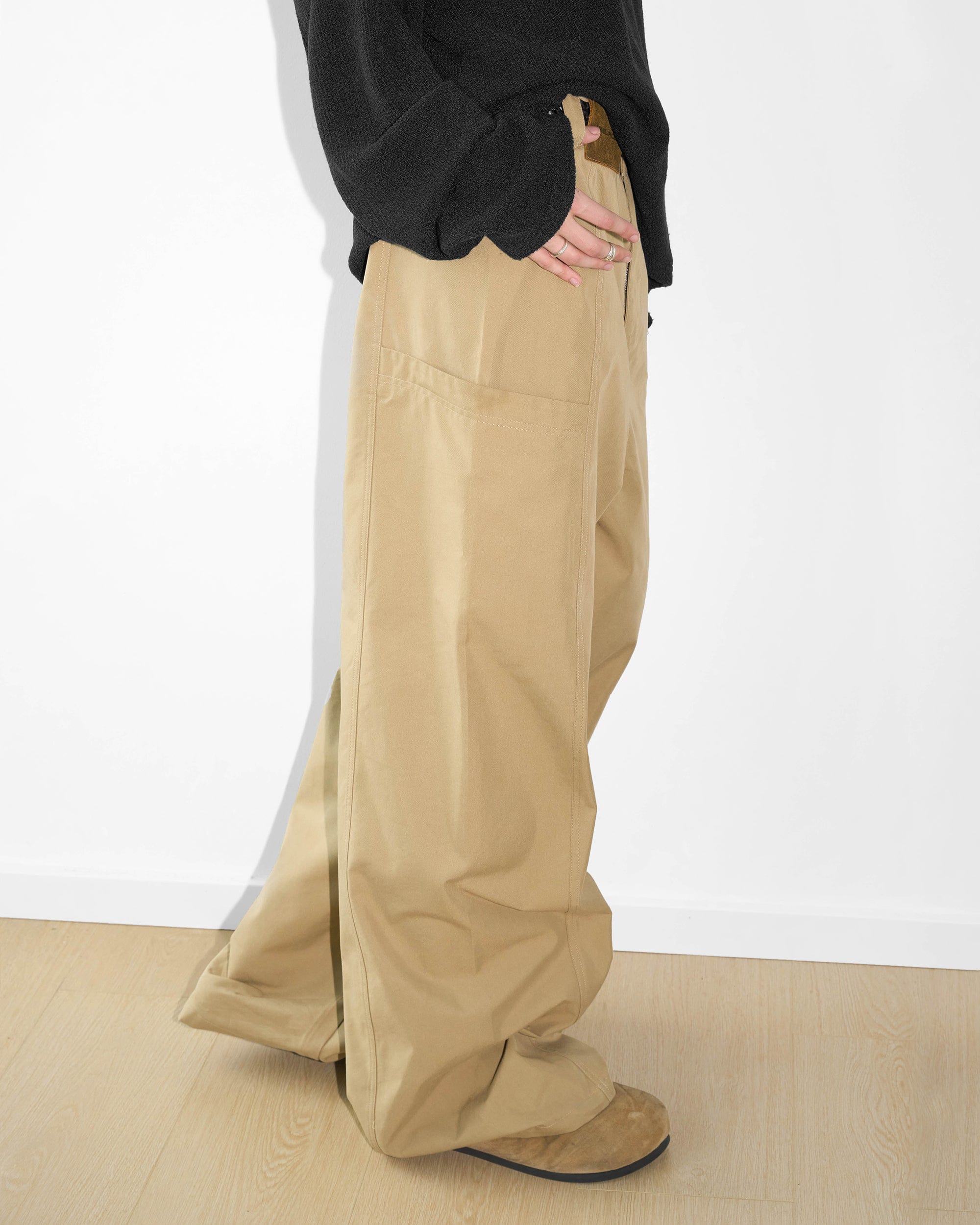 Wide Leg Khaki Pants