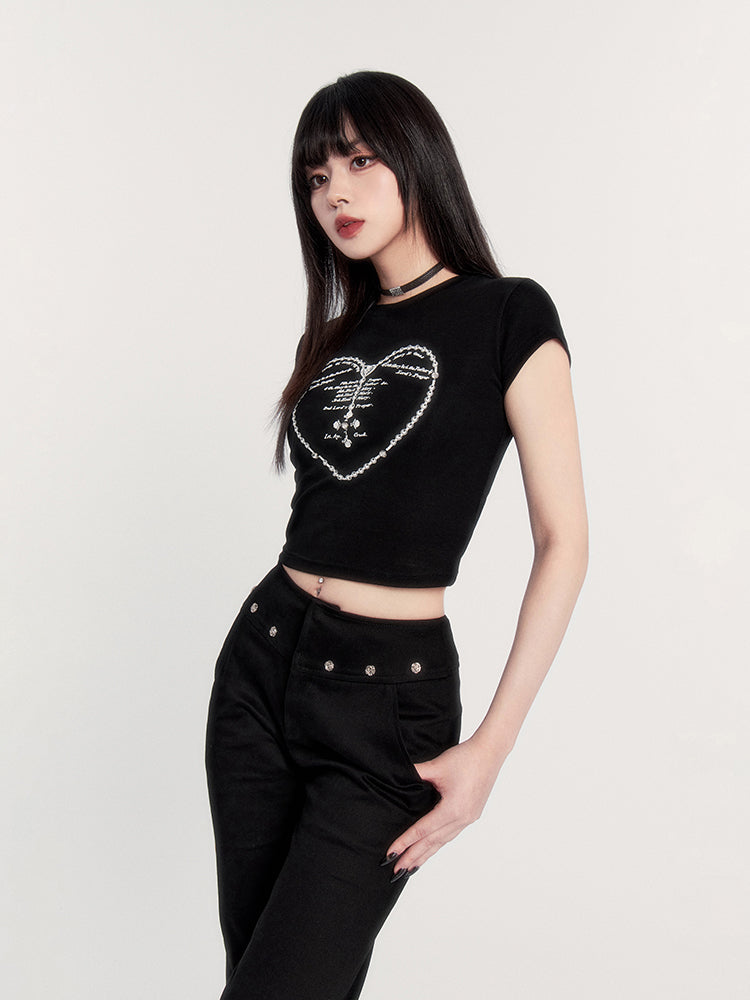 Dark Heart Crop Top