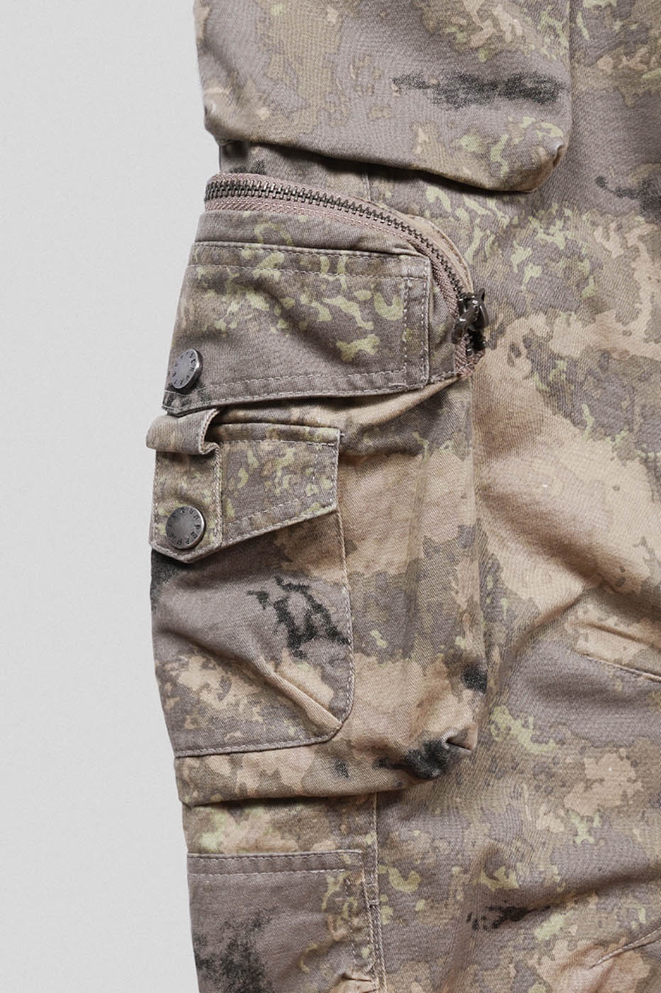 Camo Stacked Cargo Pants