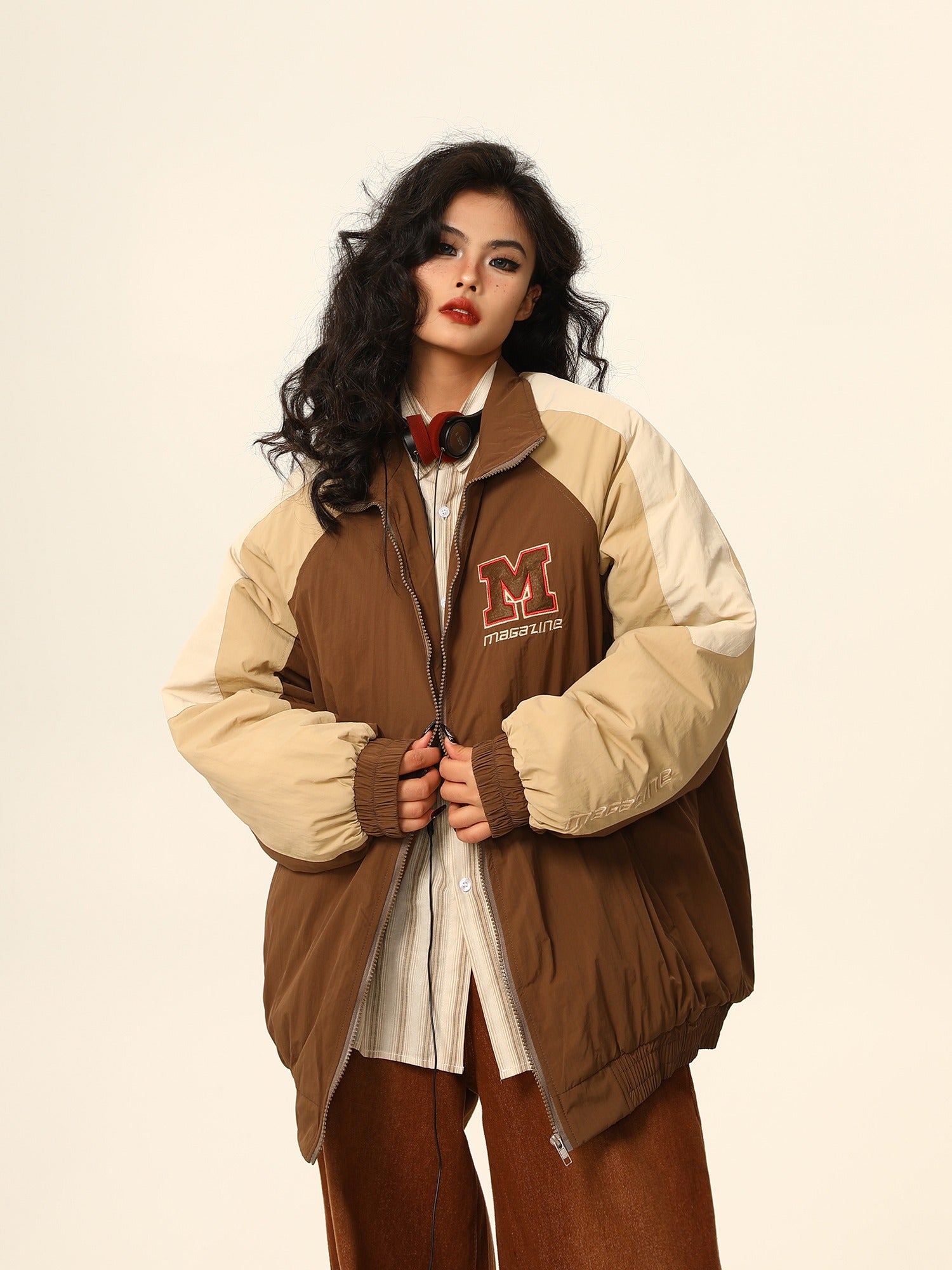 M Magazine Varsity Bomber Jacket