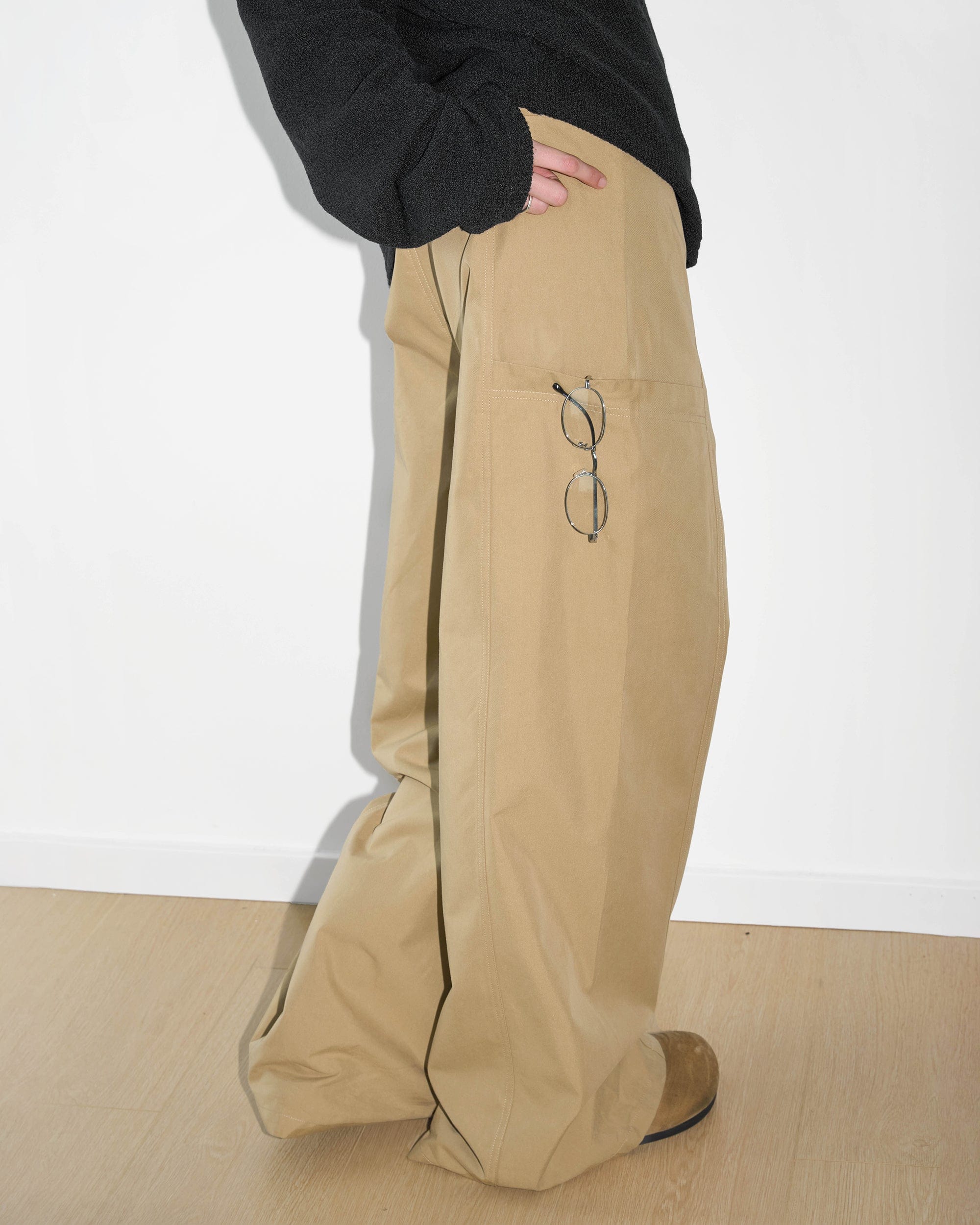 Wide Leg Khaki Pants