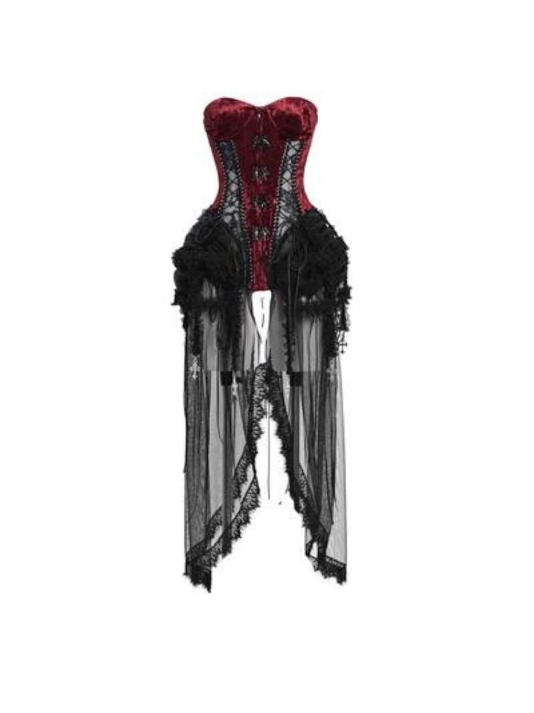 Velvet Lace Steampunk Corset