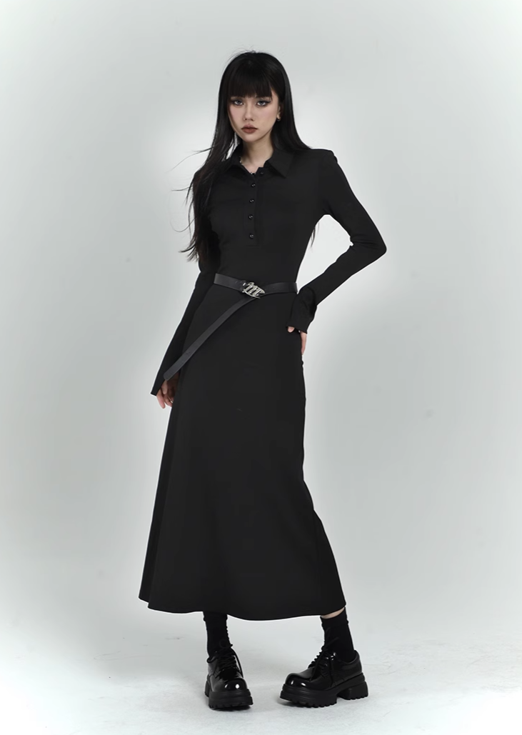 Dark Polo Maxi Dress