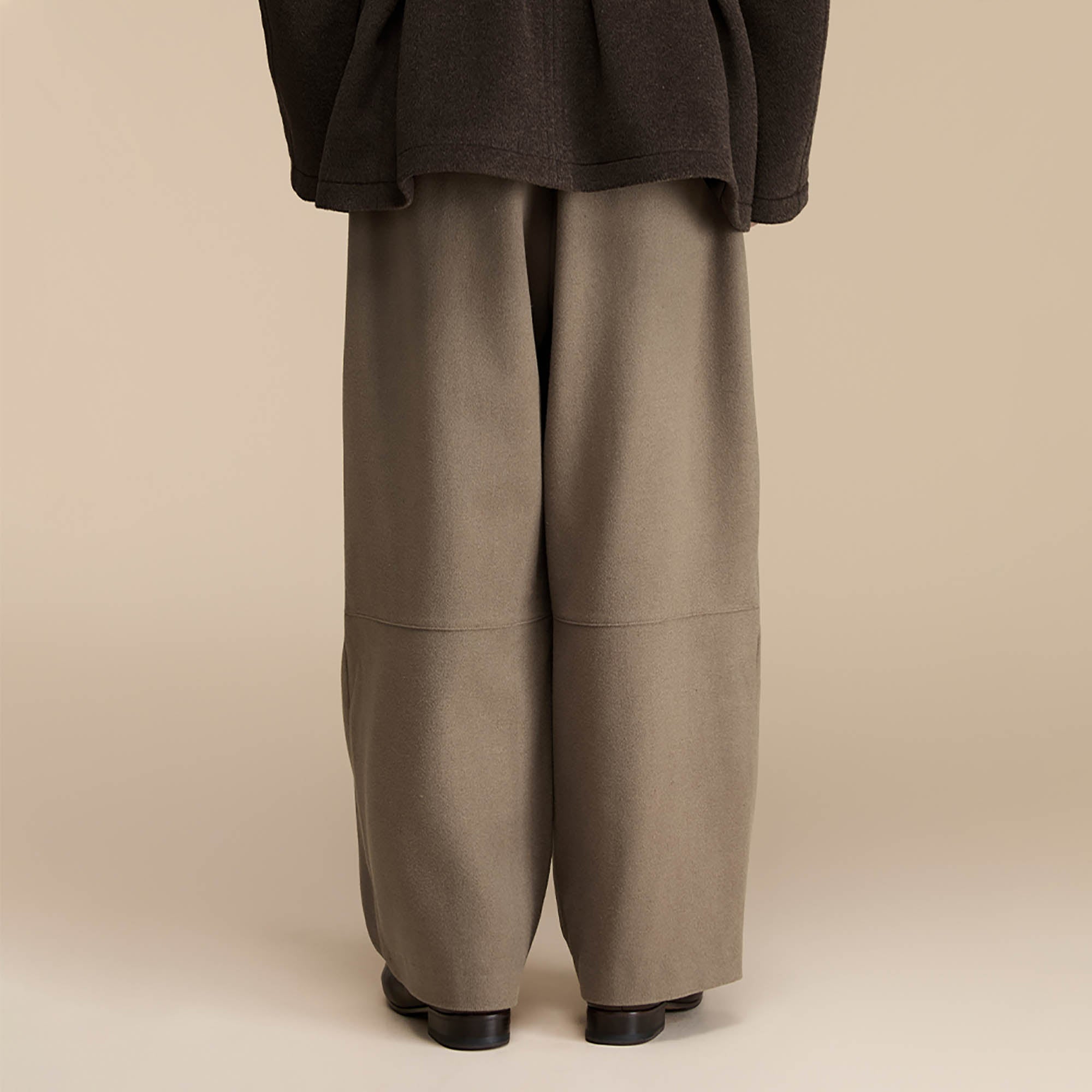 Drawstring Waist Wide-Leg Pants