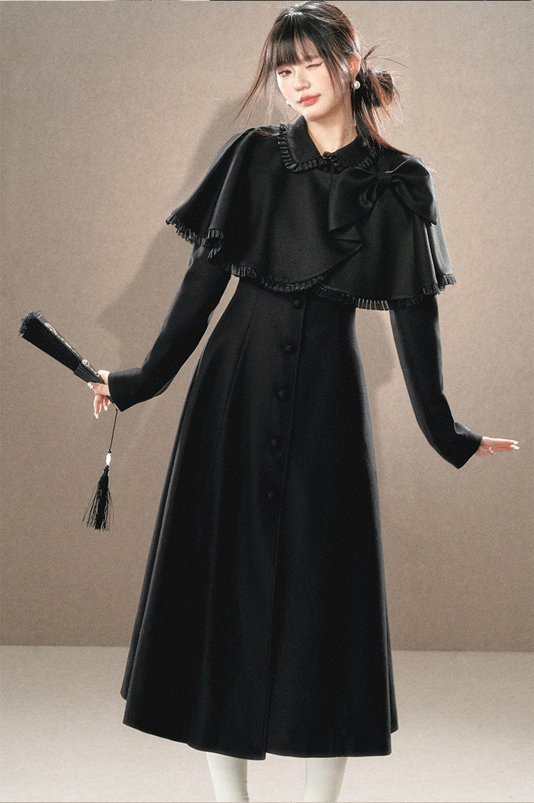 Victorian Cape Wool Coat