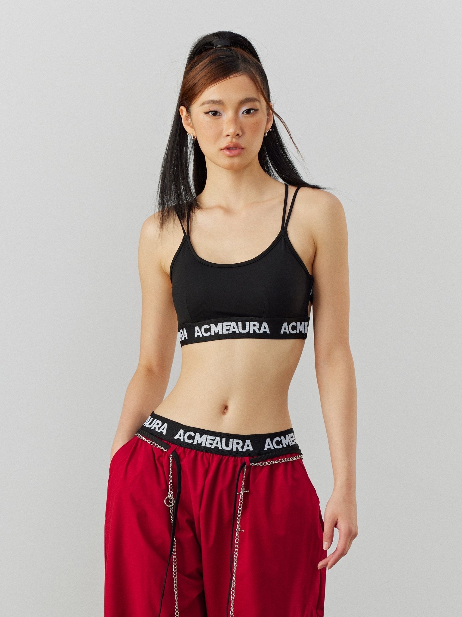 ACMEAURA Logo Band Sports Bra