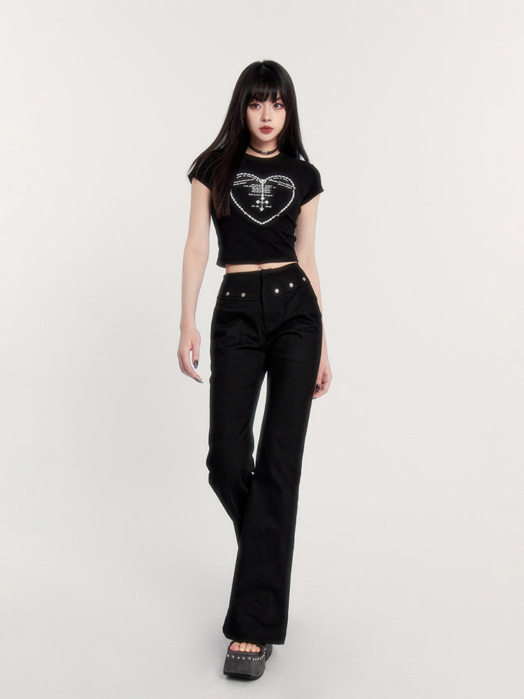 Dark Heart Crop Top