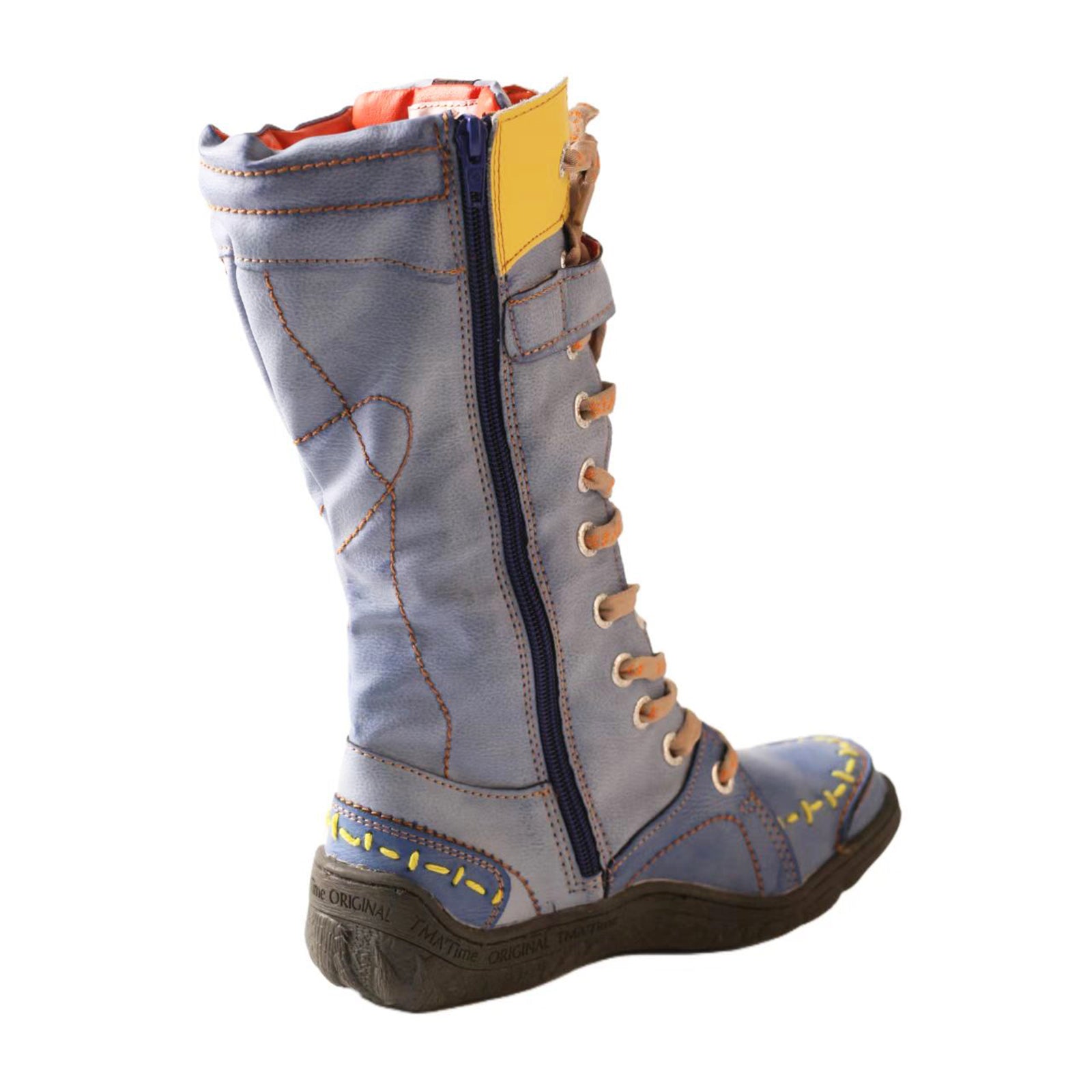 Washed PU Fleece-Lined Y2K Tall Boots