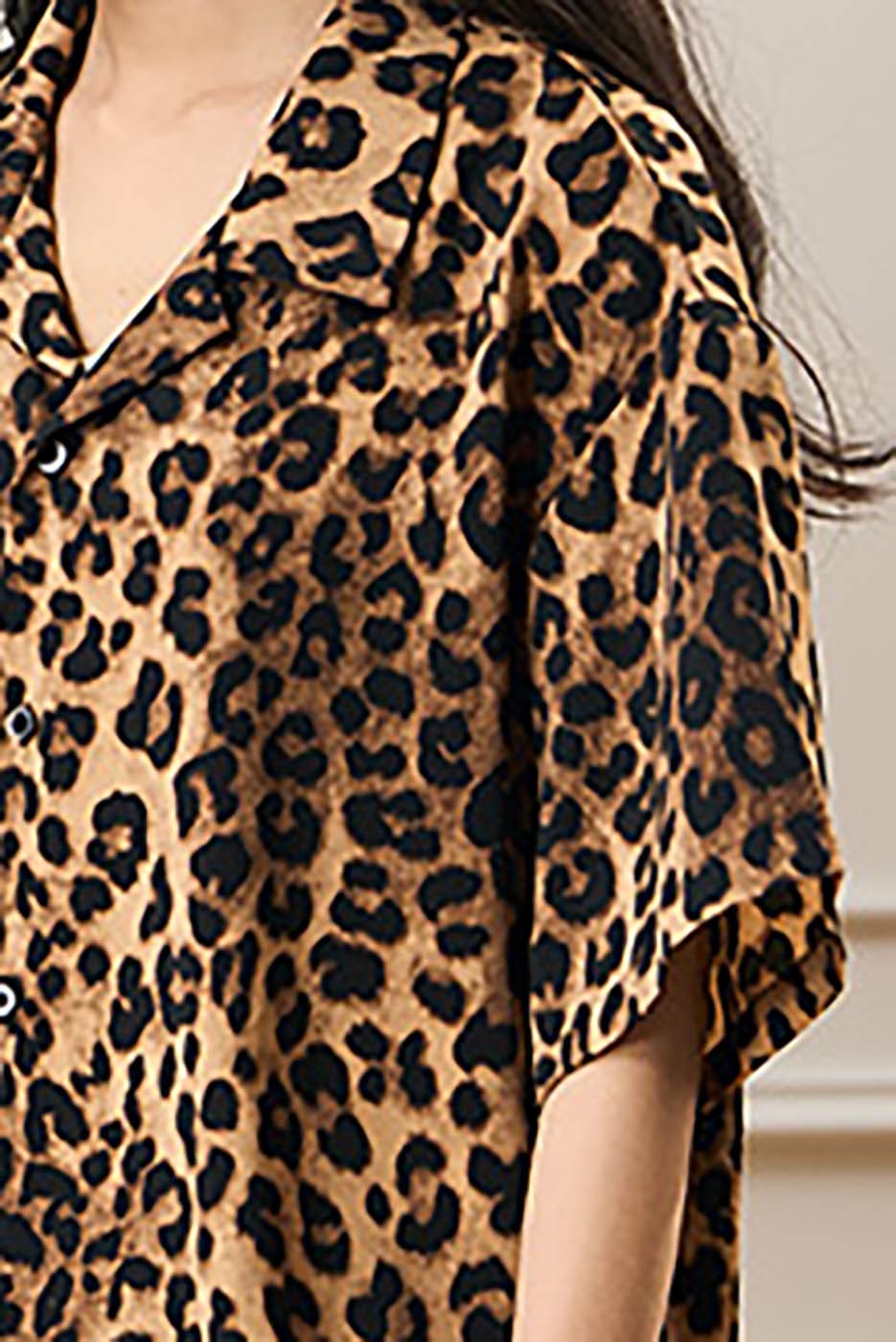 Leopard Print Resort Shirt