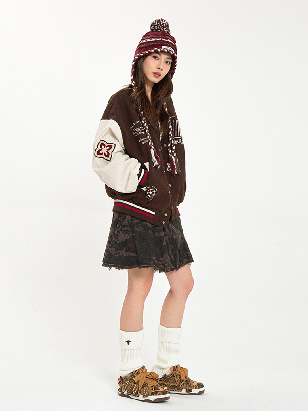 "mcflurry Series" Rivets Chunky Skate Sneakers