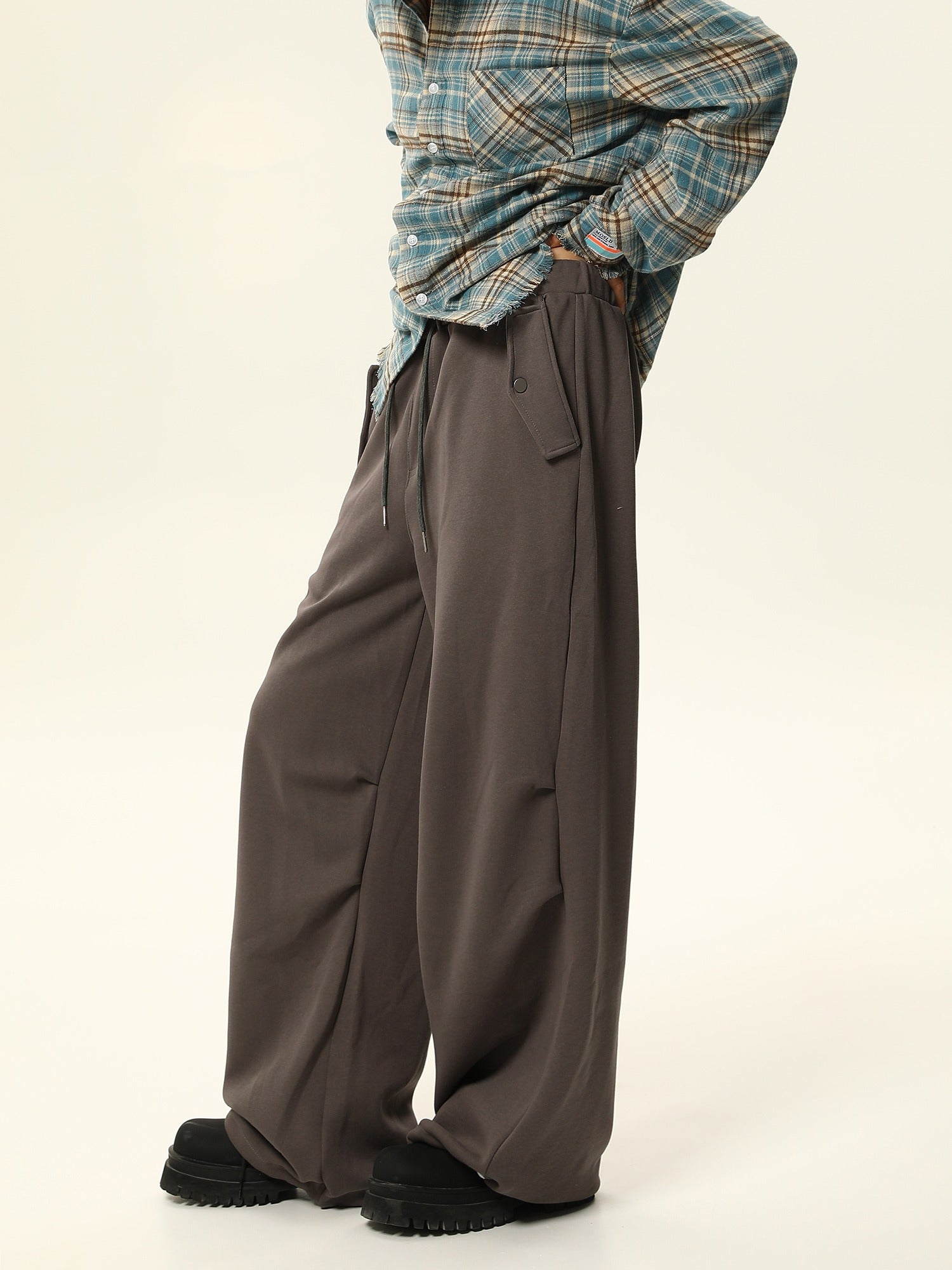 Oversized Comfort Wide-Leg Lounge Pants