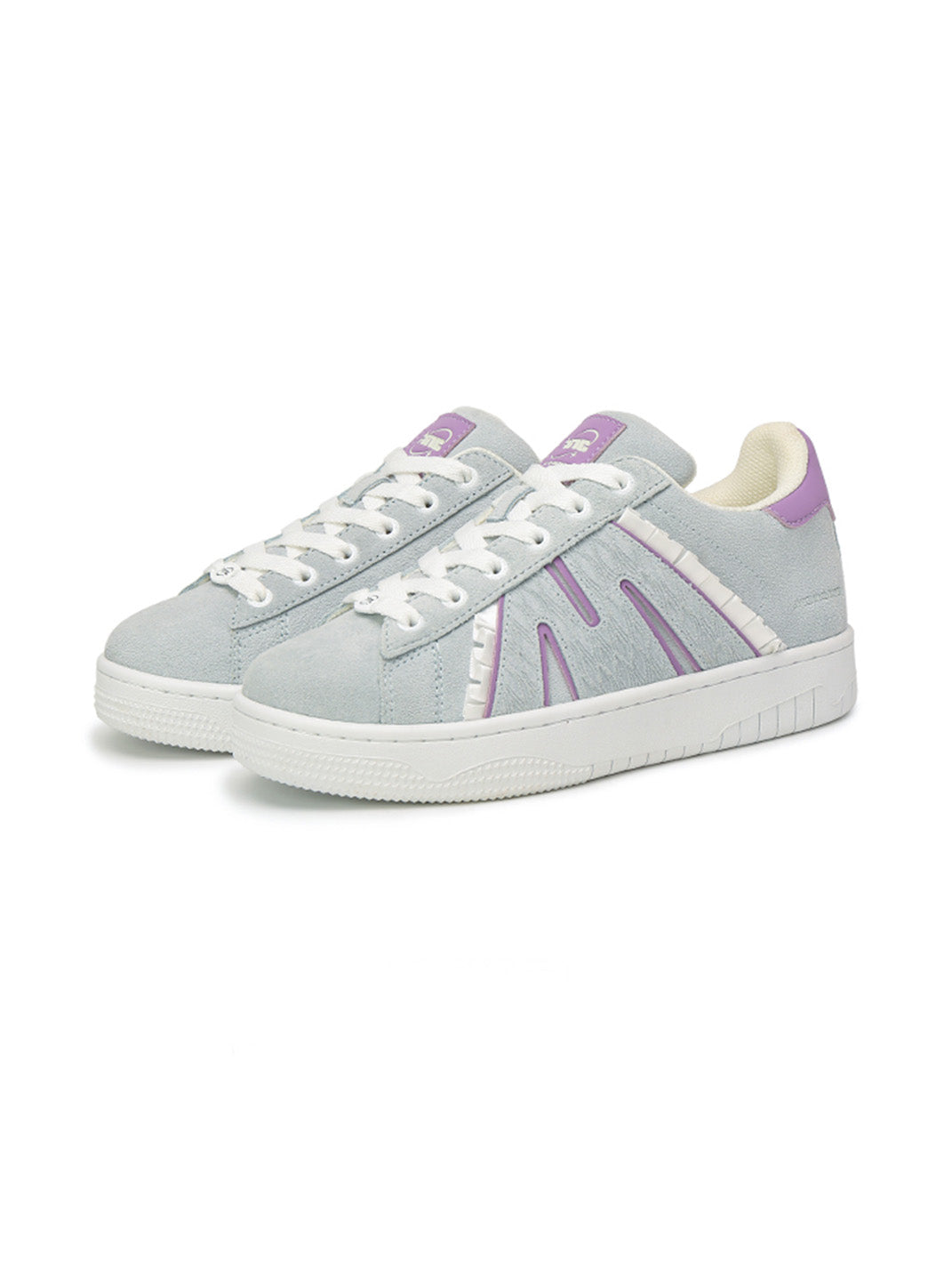 Suede Platform Sneakers with 3 Interchangeable Laces
