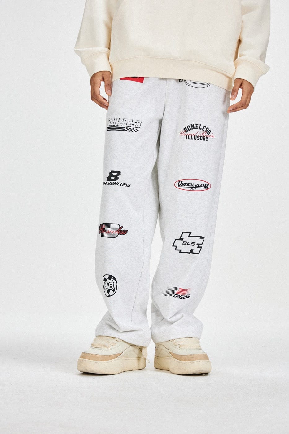 Multi Logo Print Sweatpants