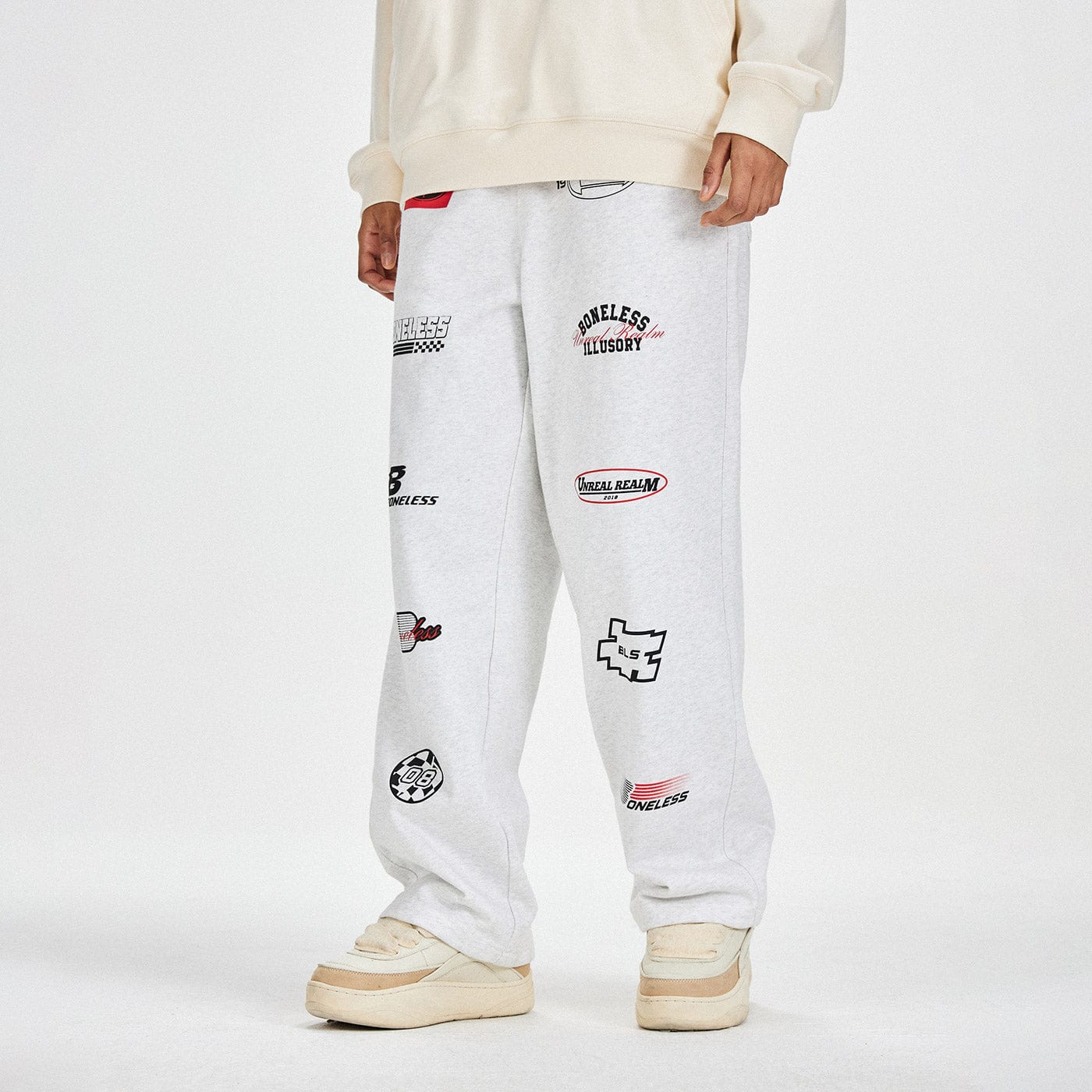 Multi Logo Print Sweatpants