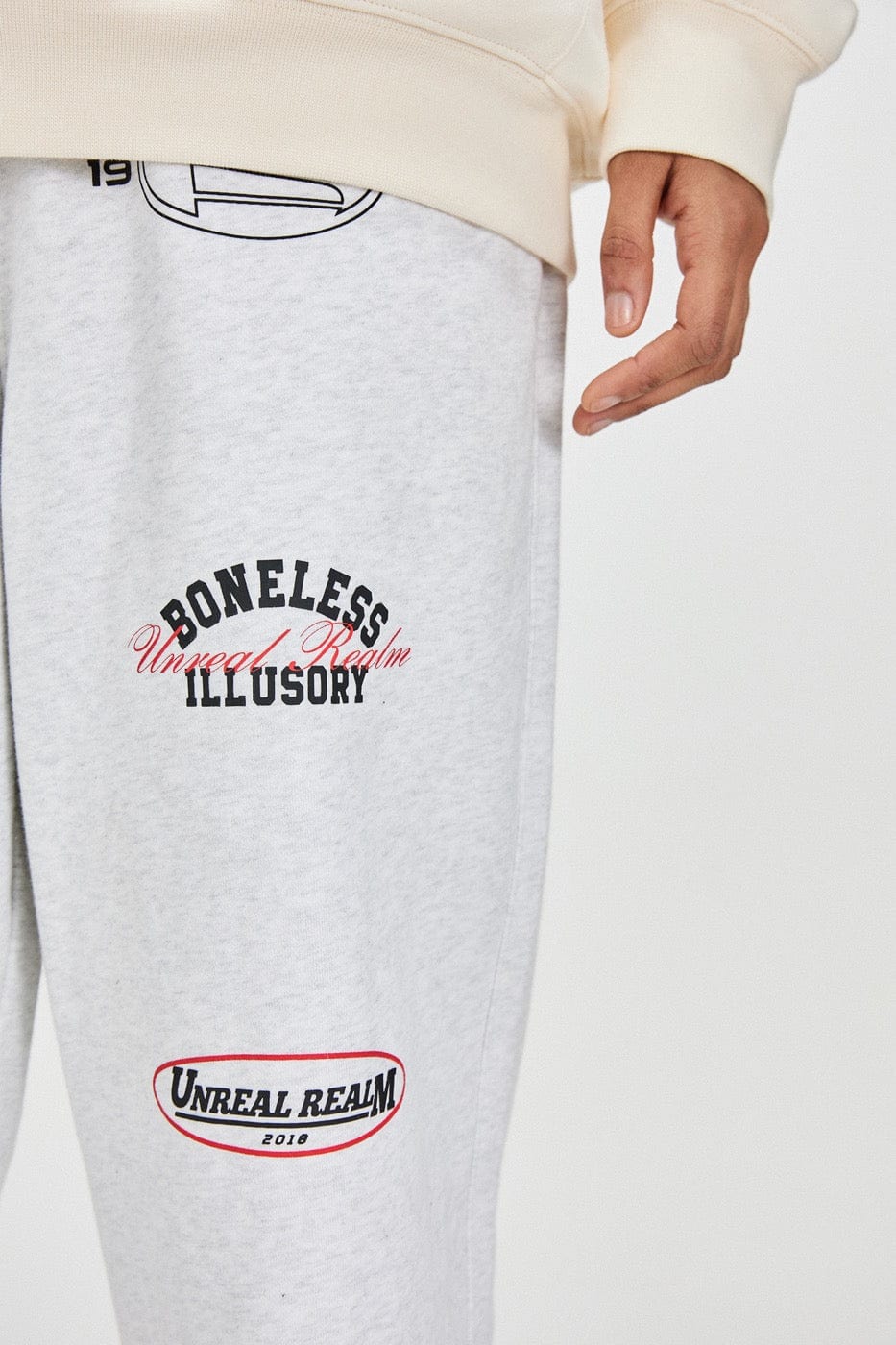 Multi Logo Print Sweatpants