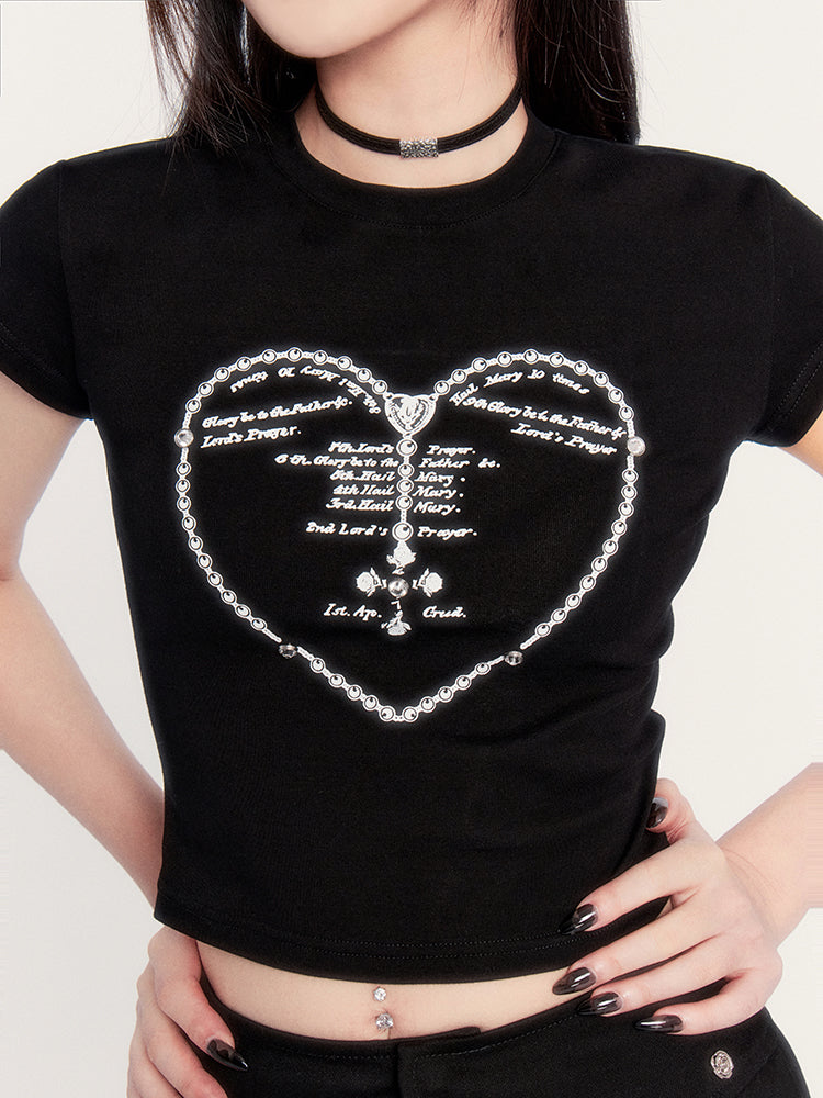 Dark Heart Crop Top