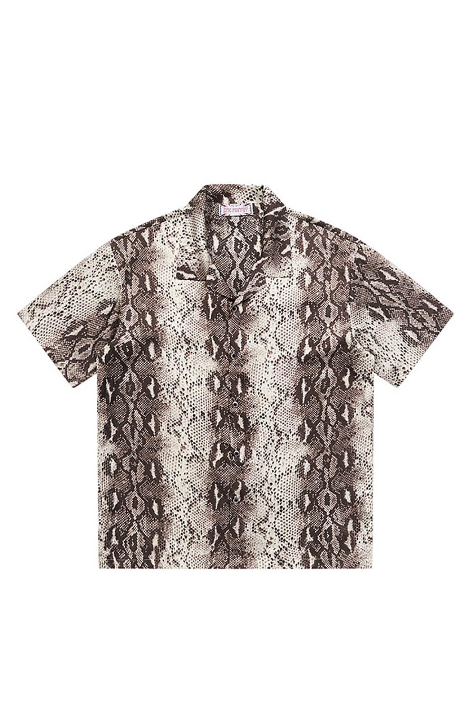 Snake Print Camp Shirt