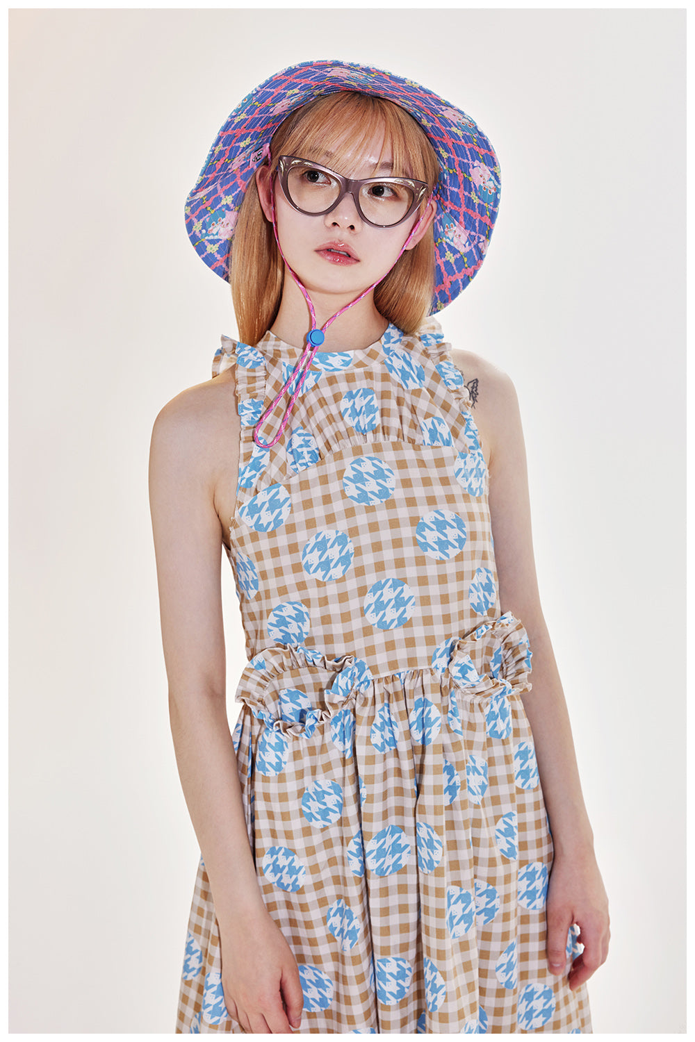 Sleeveless Ruffle Midi Dress