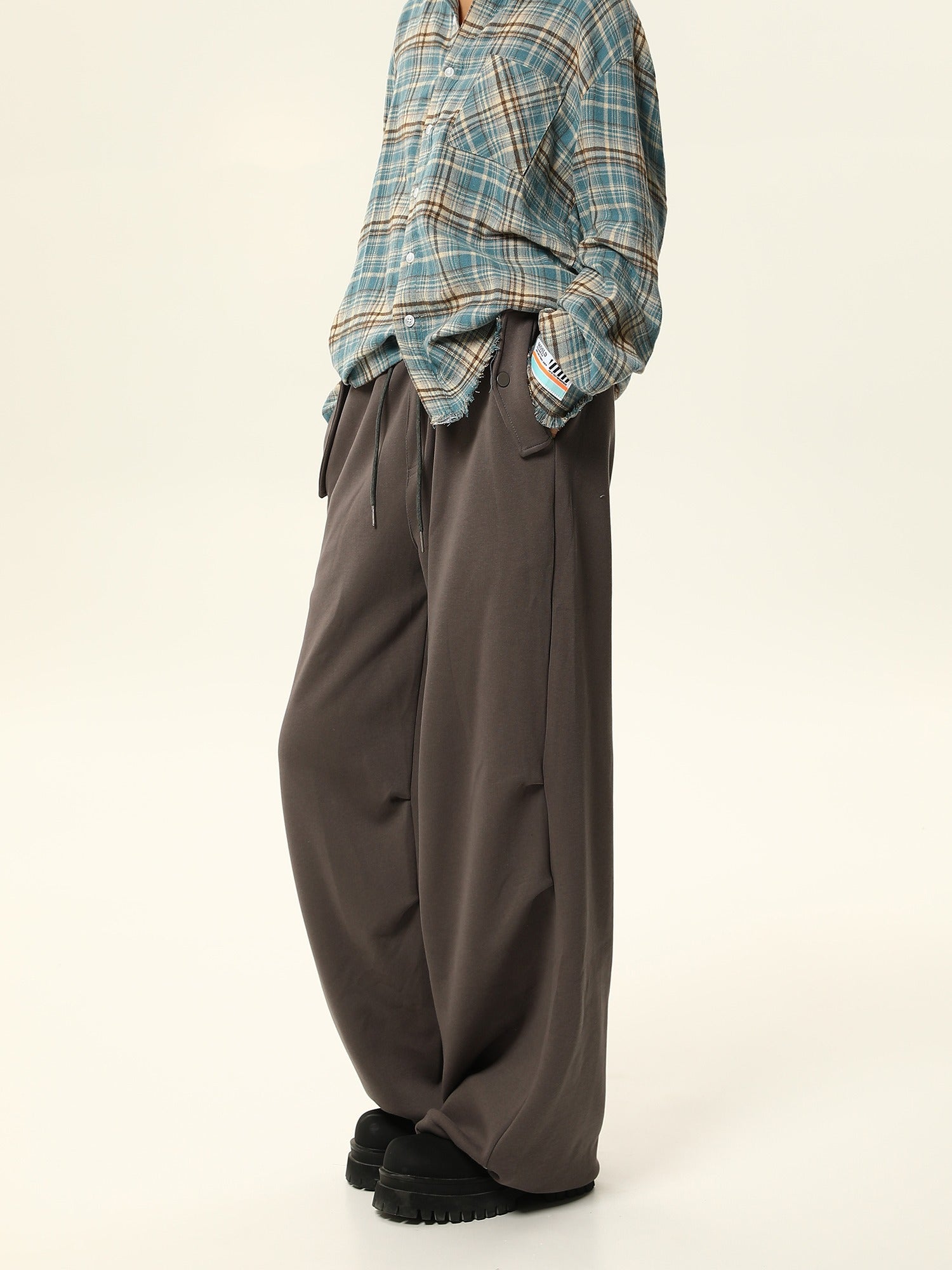 Oversized Comfort Wide-Leg Lounge Pants