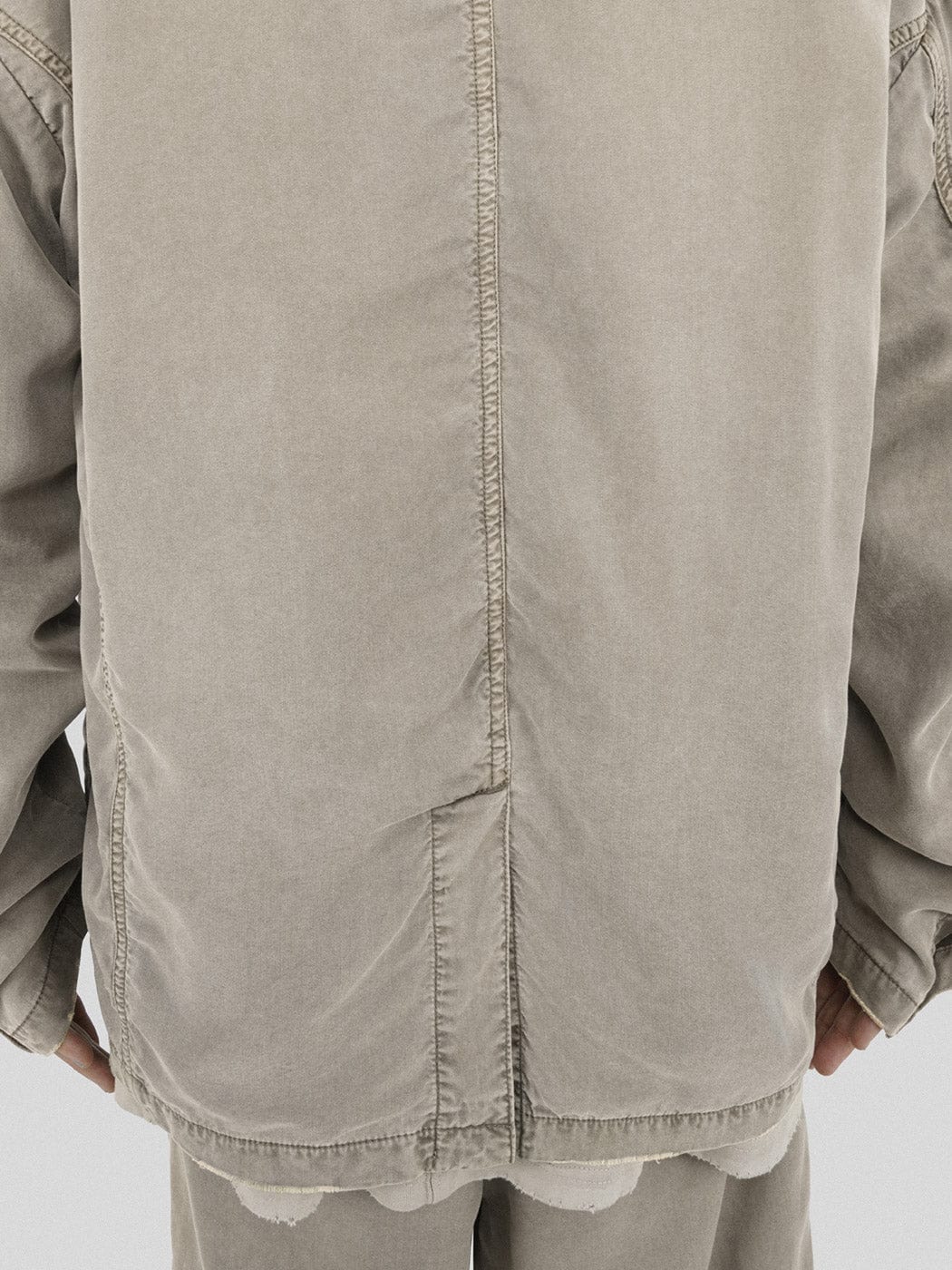 Oversized Beige Worker Jacket