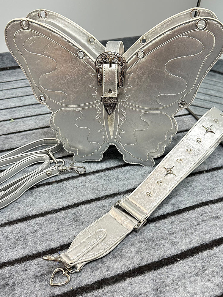 Three-Dimensional Punk Butterfly Shape Bag - chiclara