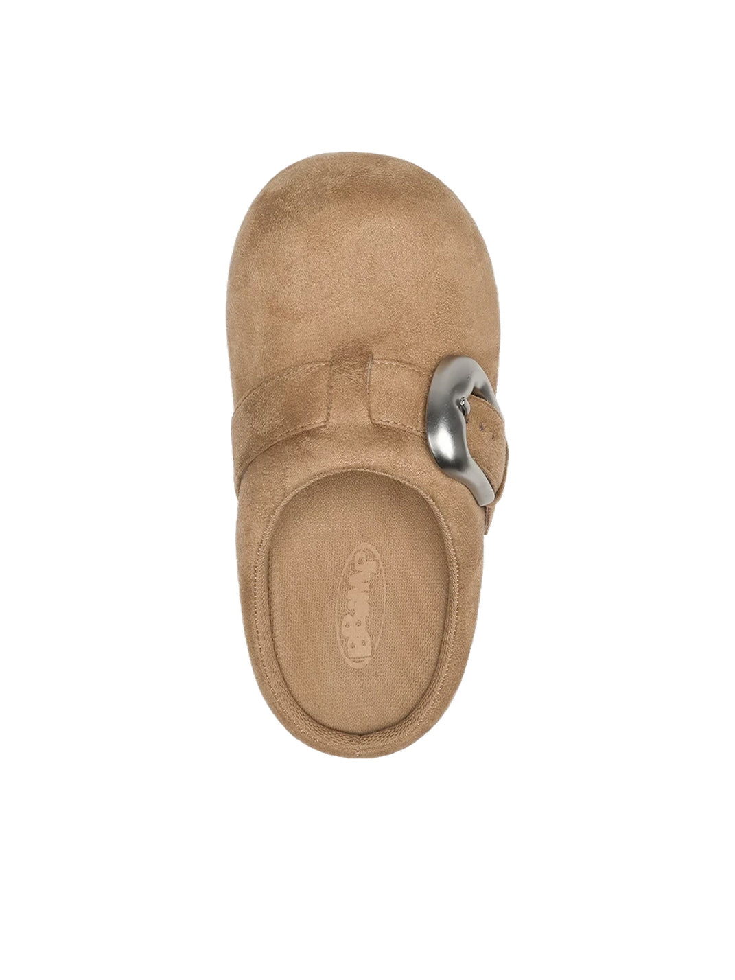 Rounded-Toe Buckle-Accent Slip-On Mules - view 7